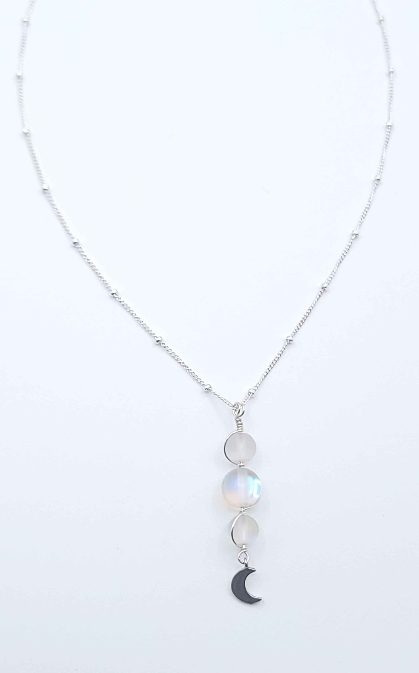 Moon Phases Angel Aura Necklace