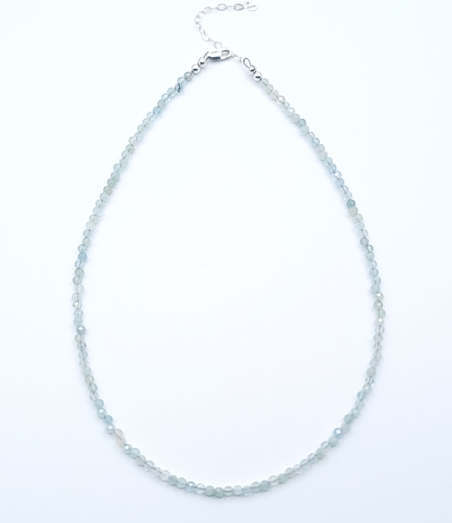 Blue Wave Aquamarine Choker Necklace