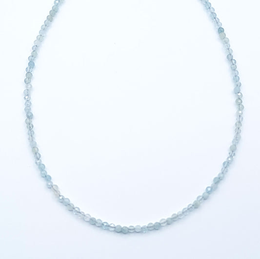 Blue Wave Aquamarine Choker Necklace