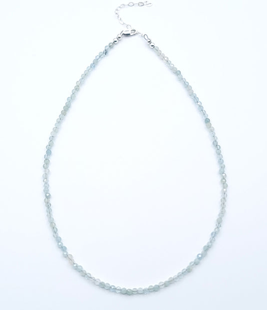 Blue Wave Aquamarine Choker Necklace