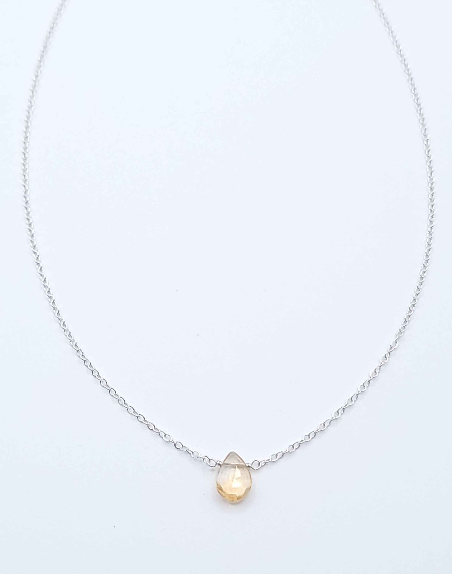 Citrine Drop Necklace