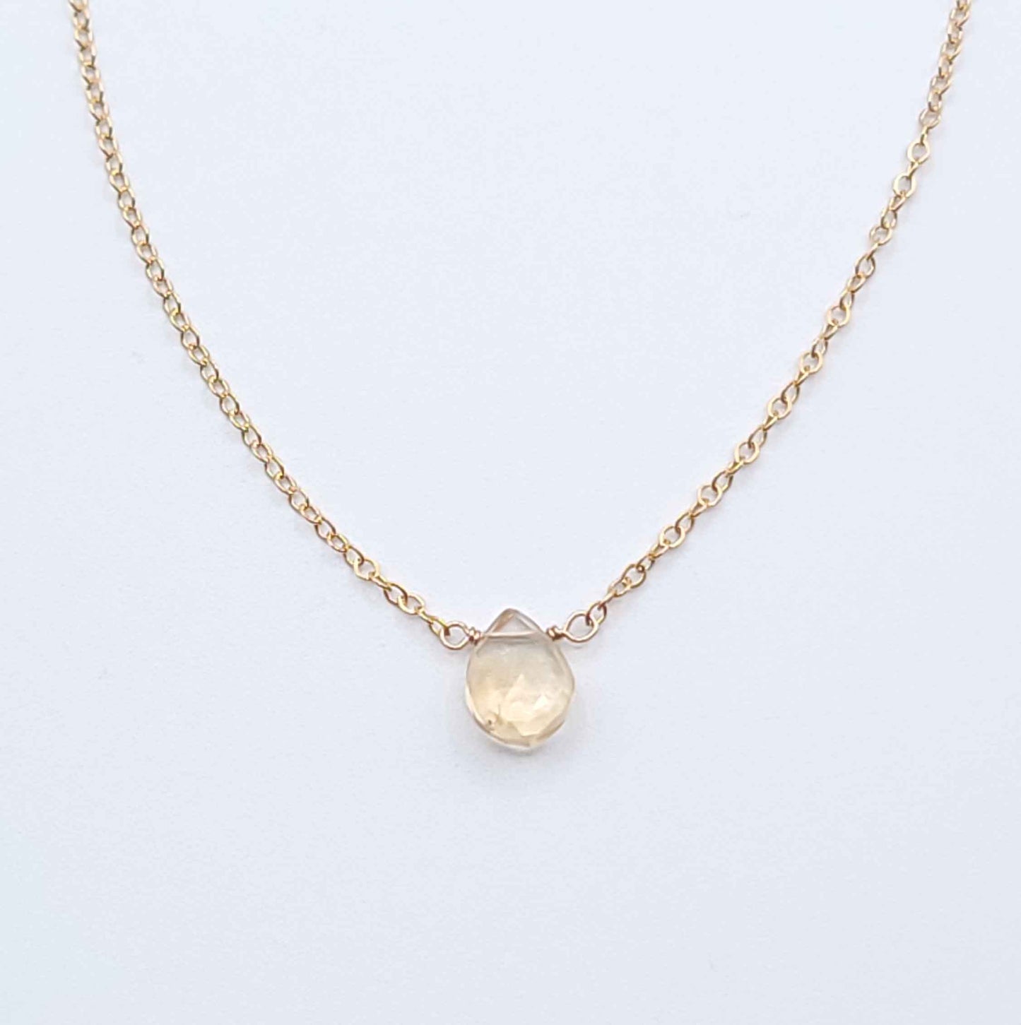 Citrine Drop Necklace