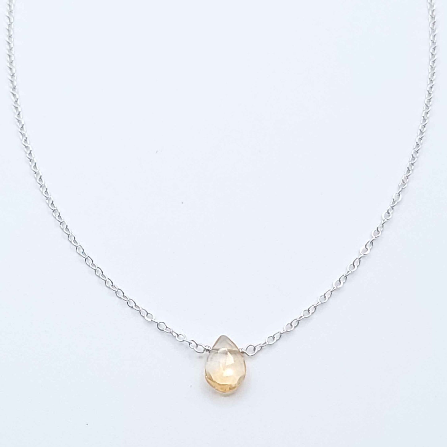 Citrine Drop Necklace