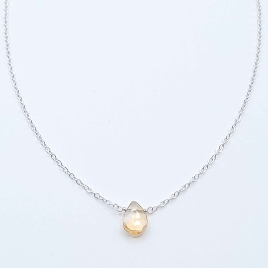 Citrine Drop Necklace