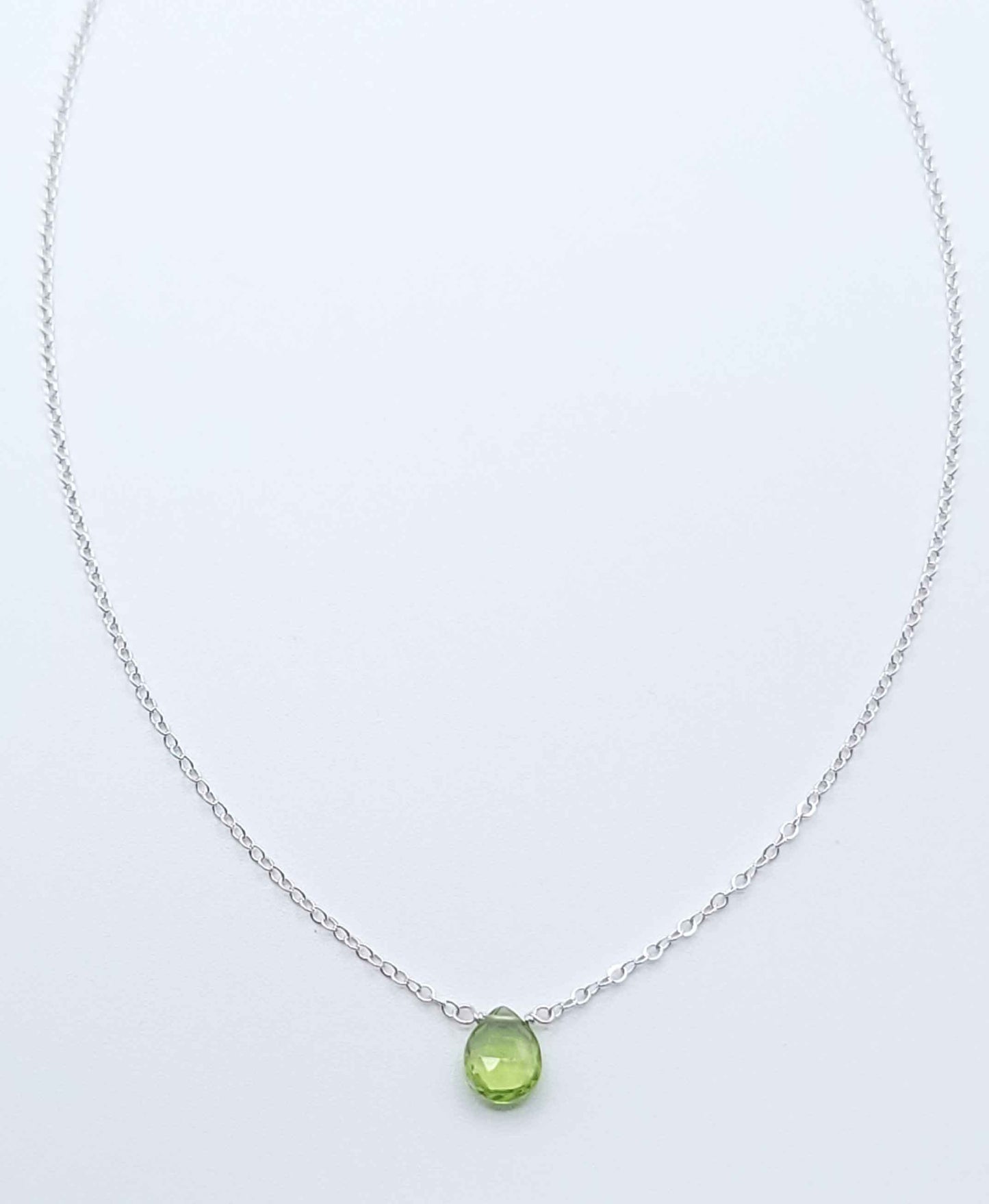 Peridot Drop Necklace