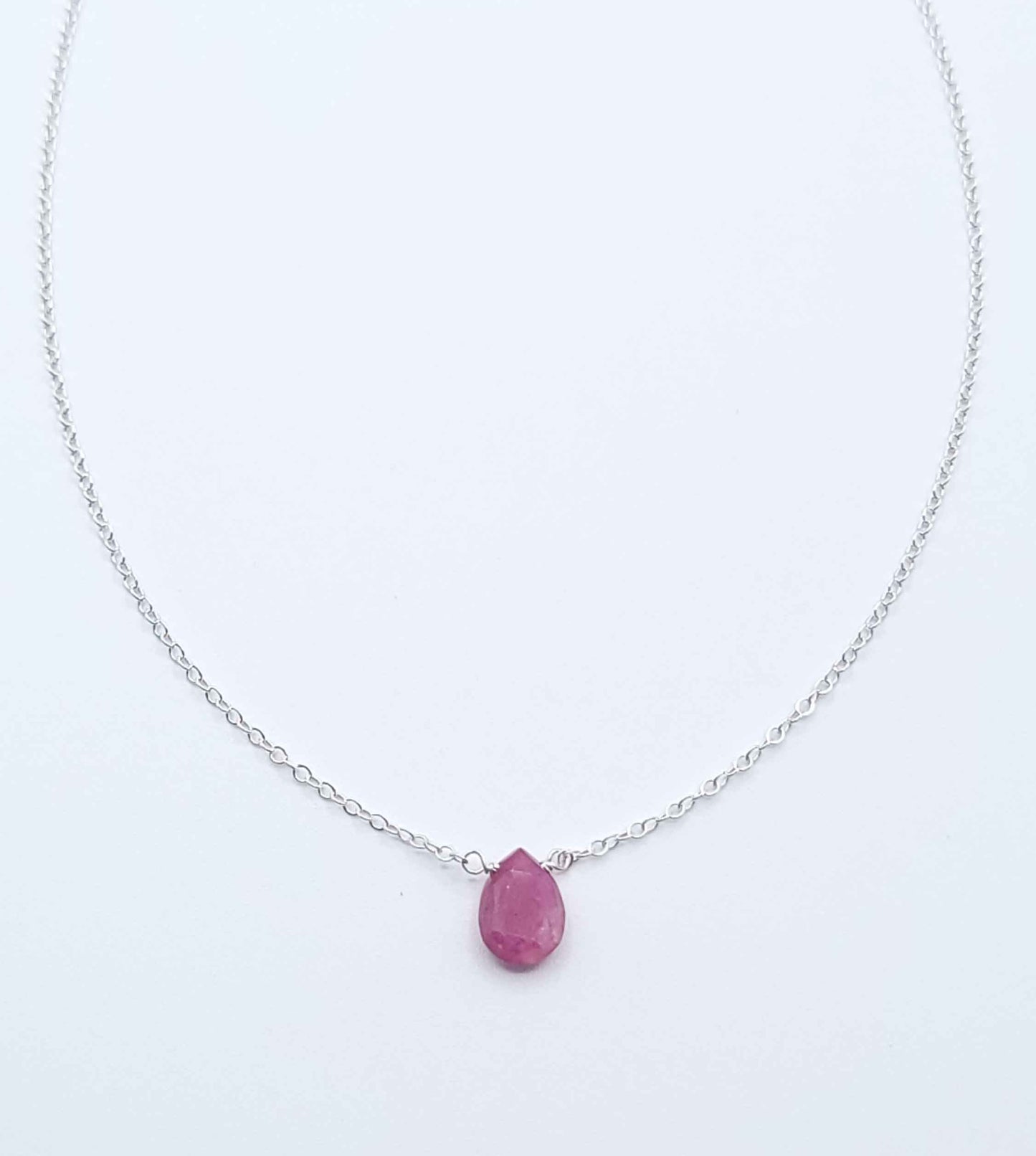 Ruby Drop Necklace