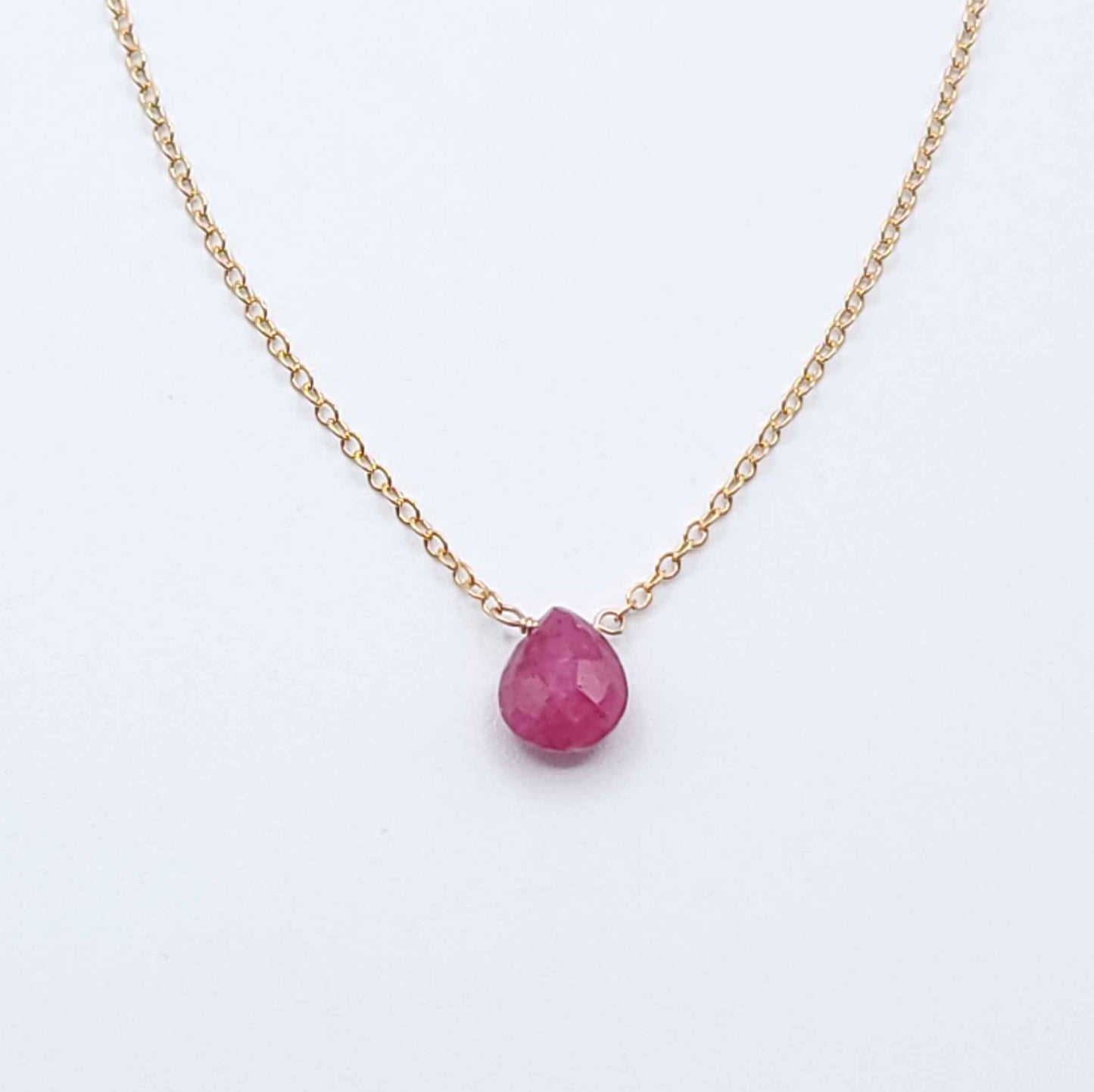 Ruby Drop Necklace