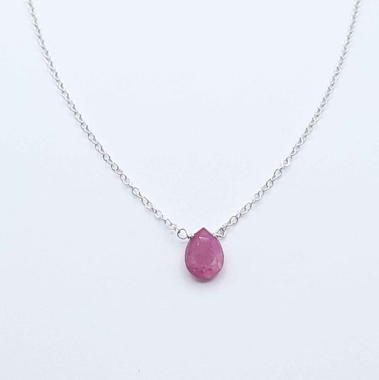 Ruby Drop Necklace