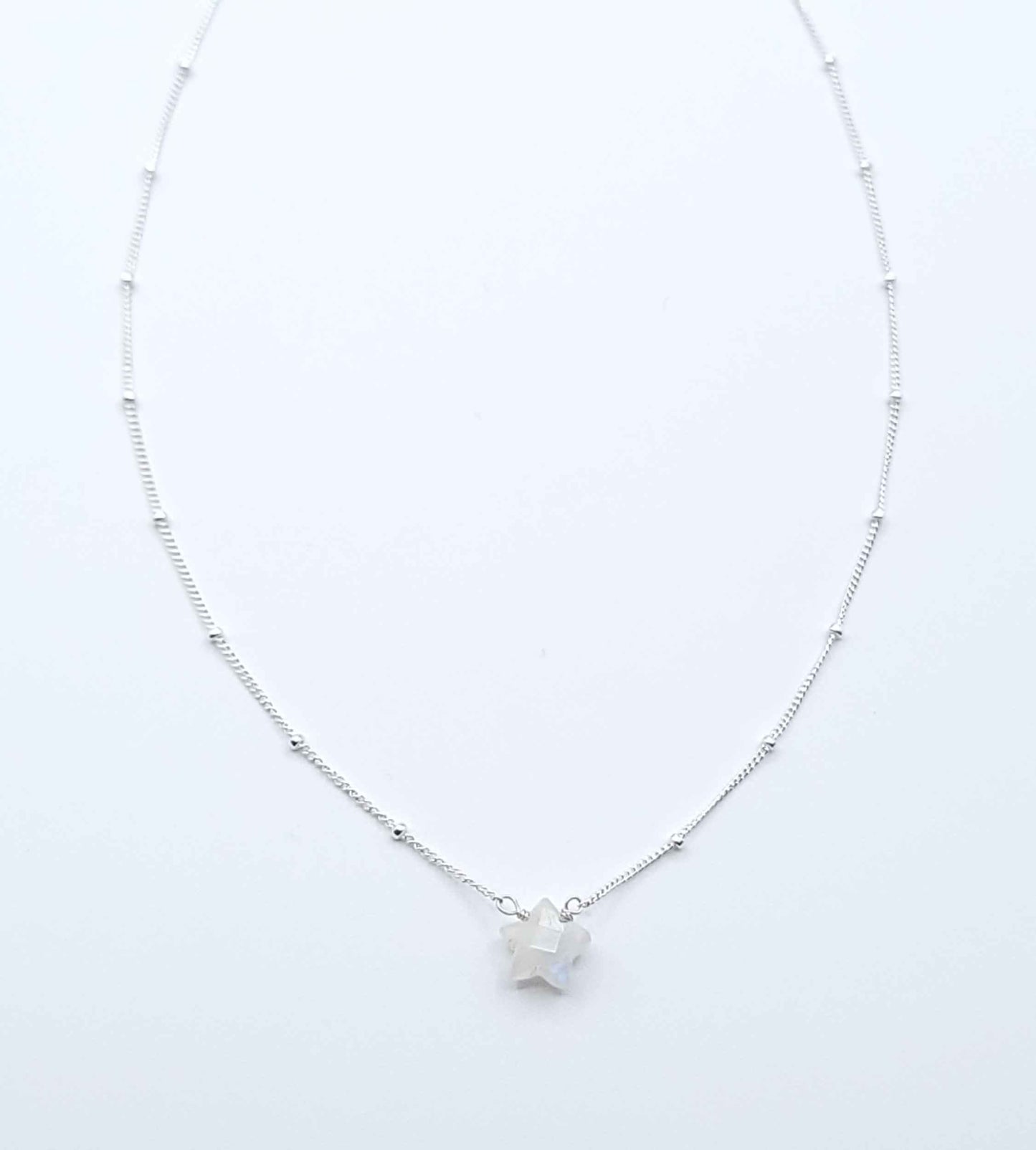 Moonstone Star Necklace