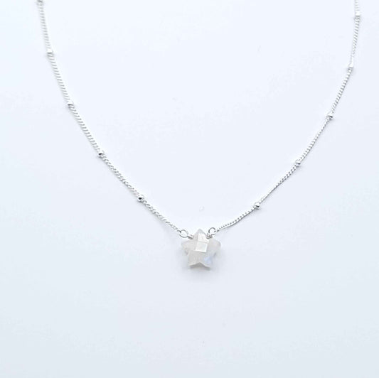 Moonstone Star Necklace