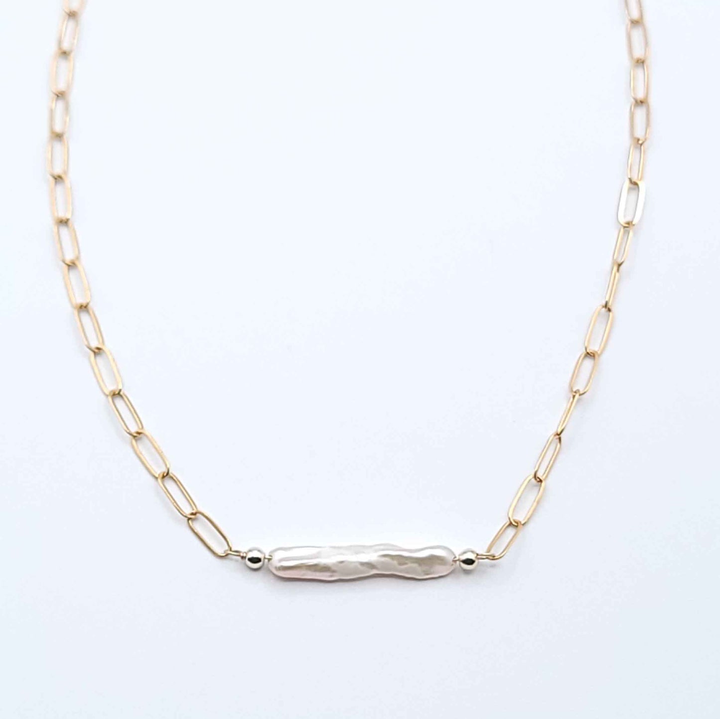 Signature Pearl Bar Necklace