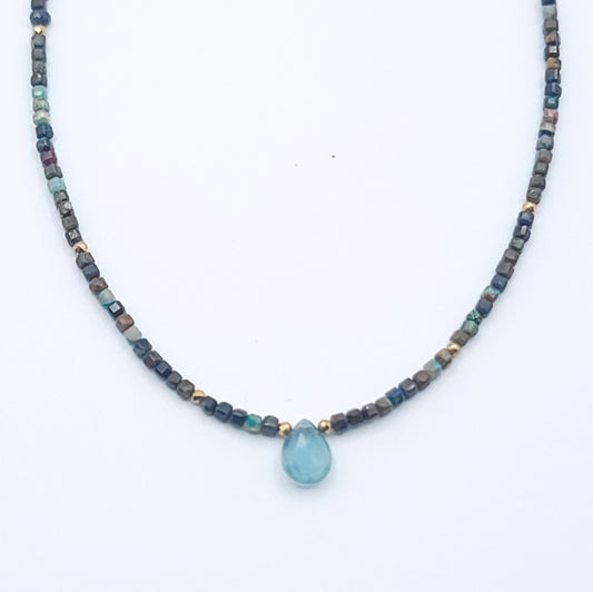 Rooted Mind Chrysocolla Choker Necklace