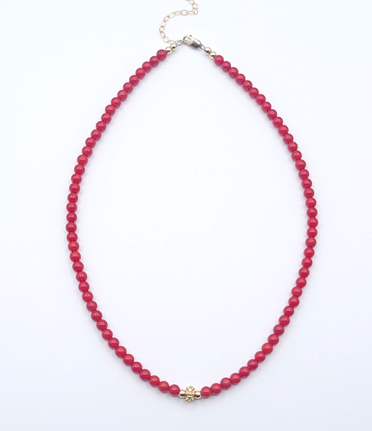 Coral Flame Choker