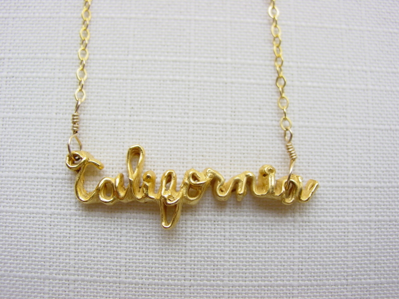 California Gold Necklace