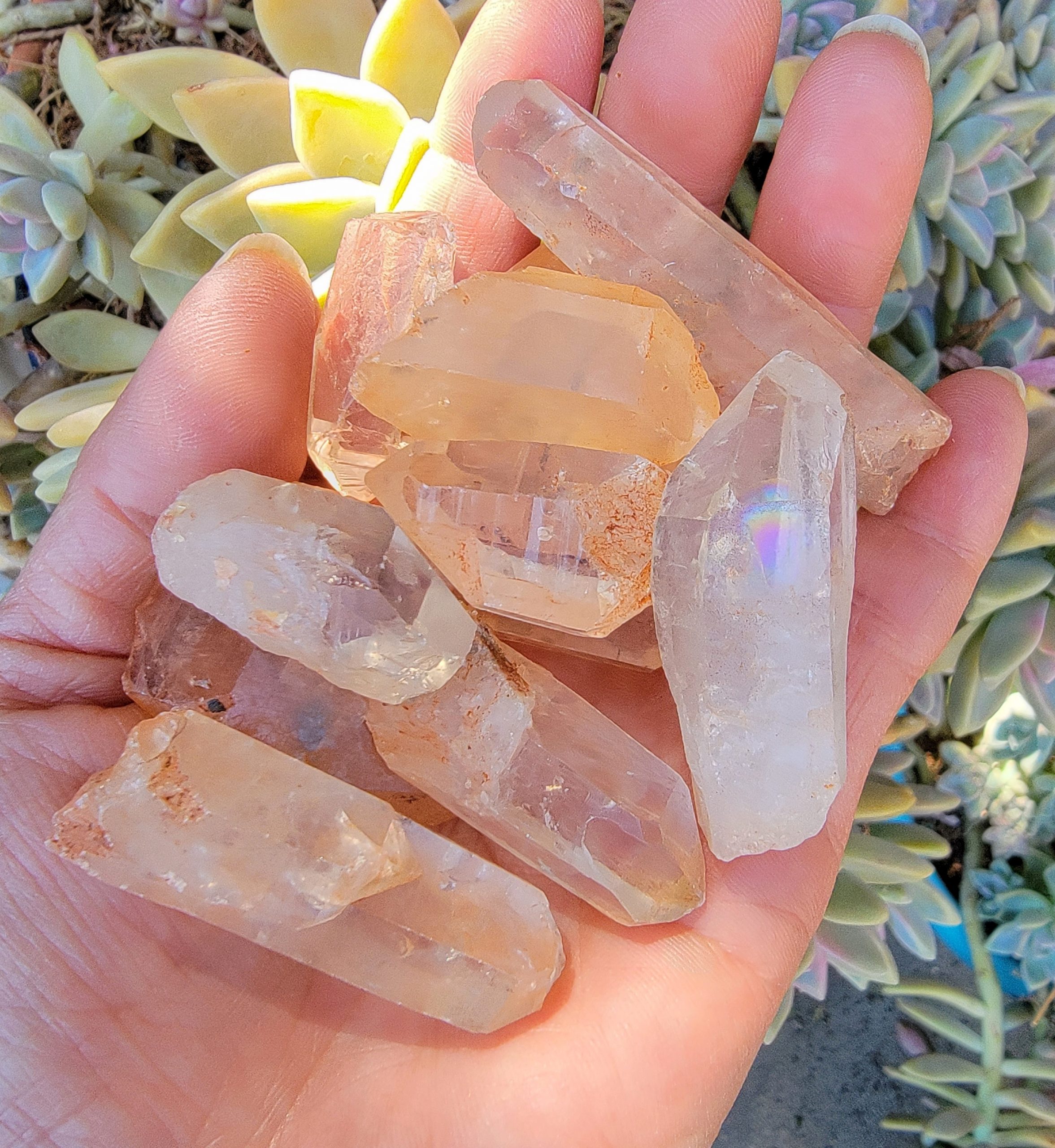 tangerine quartz crystals