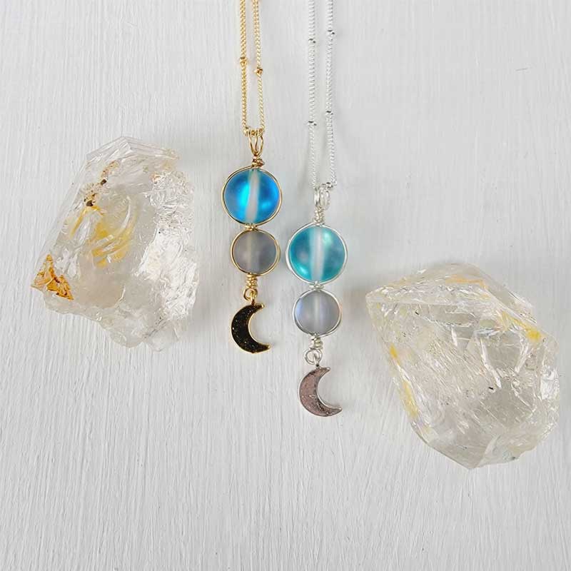 blue moon necklaces