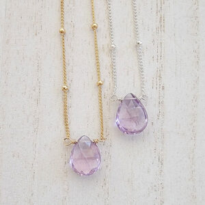 Mystic Amethyst Necklace - Sterling Silver or Gold-Filled