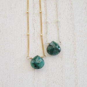 Emerald Forest Necklace - Sterling Silver or Gold-Filled