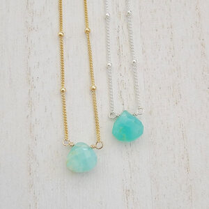 Opal Ocean Light Necklace - Sterling Silver or Gold-Filled
